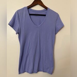 BANANA REPUBLIC Timeless Tee V-Neck Periwinkle